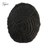Men's Full French Lace Afro Toupee – Premium Human Hair Wave & Crimp System