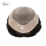 Mono With Poly Hair System for Men –Natural Hair Piece -Free Style Toupee- Mens Wigs Baldness
