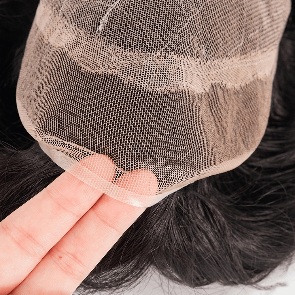 OCT Series - Ultra-Breathable French Lace Center Men's Human Hair Toupee (Summer Light Edition)