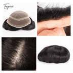 OCT Series - Ultra-Breathable French Lace Center Men's Human Hair Toupee (Summer Light Edition)
