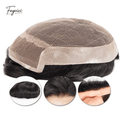 OCT Series - Ultra-Breathable French Lace Center Men's Human Hair Toupee (Summer Light Edition)