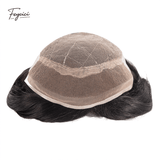 OCT Series - Ultra-Breathable French Lace Center Men's Human Hair Toupee (Summer Light Edition)