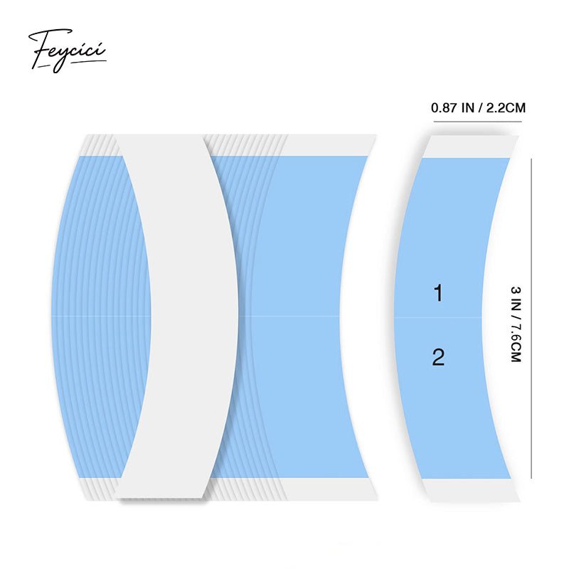 Professional Double-Sided Wig Tape Tabs - Waterproof & Hypoallergenic Contour Strips4