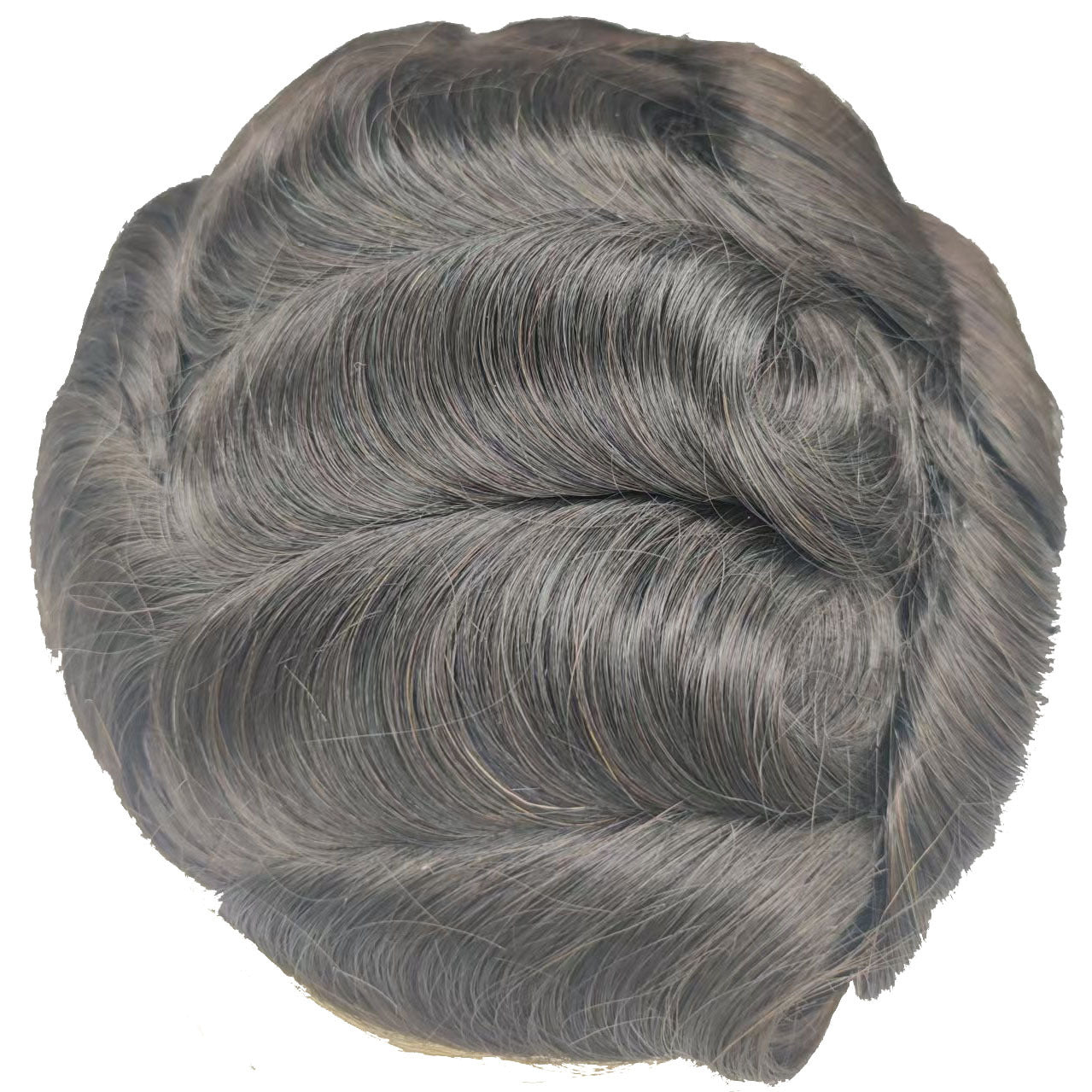 Q6 French Lace Men’s Hair System - Invisible Frontal with Durable PU Perimeter