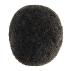 Men's Full French Lace Afro Toupee – Premium Human Hair Wave & Crimp System