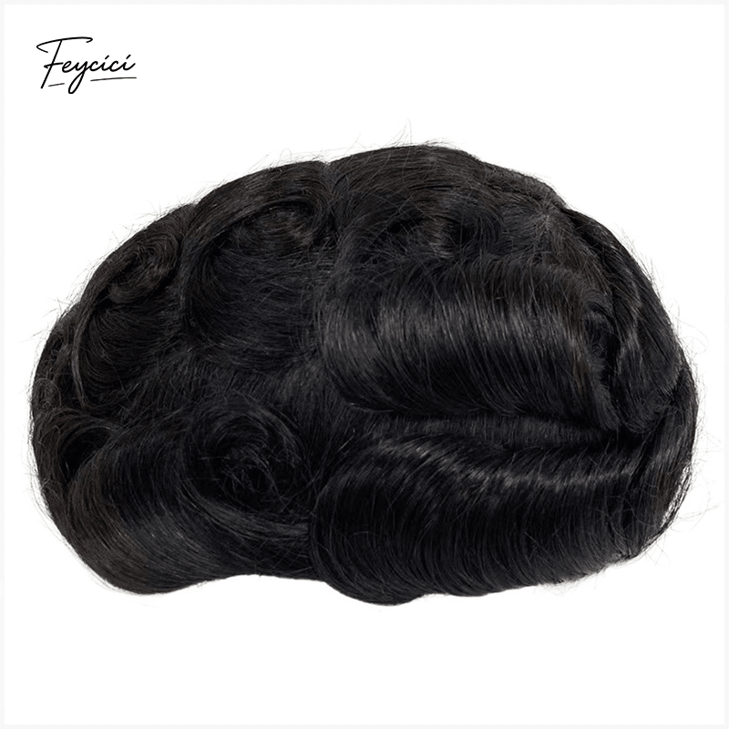 Second Skin Series - Seamless Injected Bio-Skin Men's Human Hair Toupee