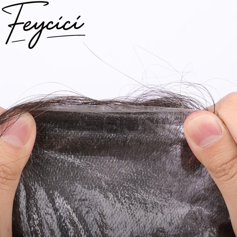 Skin Swiss Lace Frontal Mens Wigs Baldness-Natural Hair Piece-Free Style Hair System-Hair Patches1