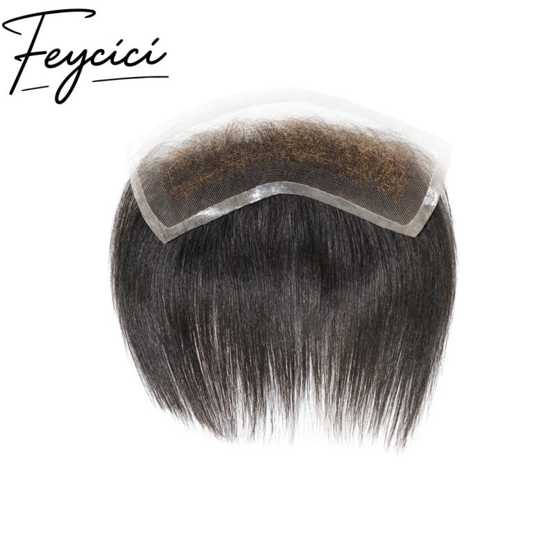Thin Skin Frontal Hair System –Natural Hair Piece -Free Style Toupee- Mens Wigs Baldness 2