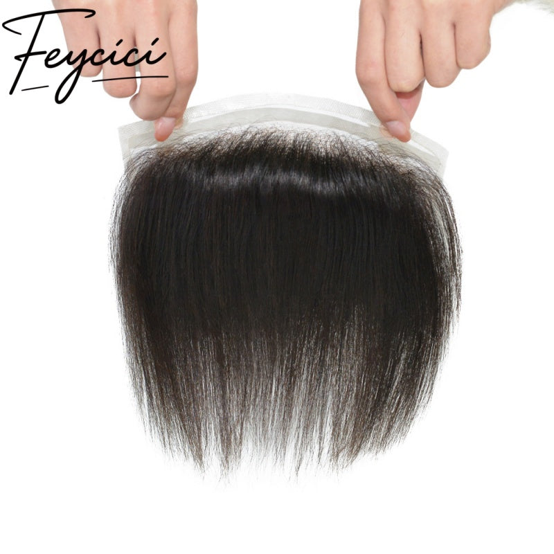 Thin Skin Frontal Hair System –Natural Hair Piece -Free Style Toupee- Mens Wigs Baldness 3