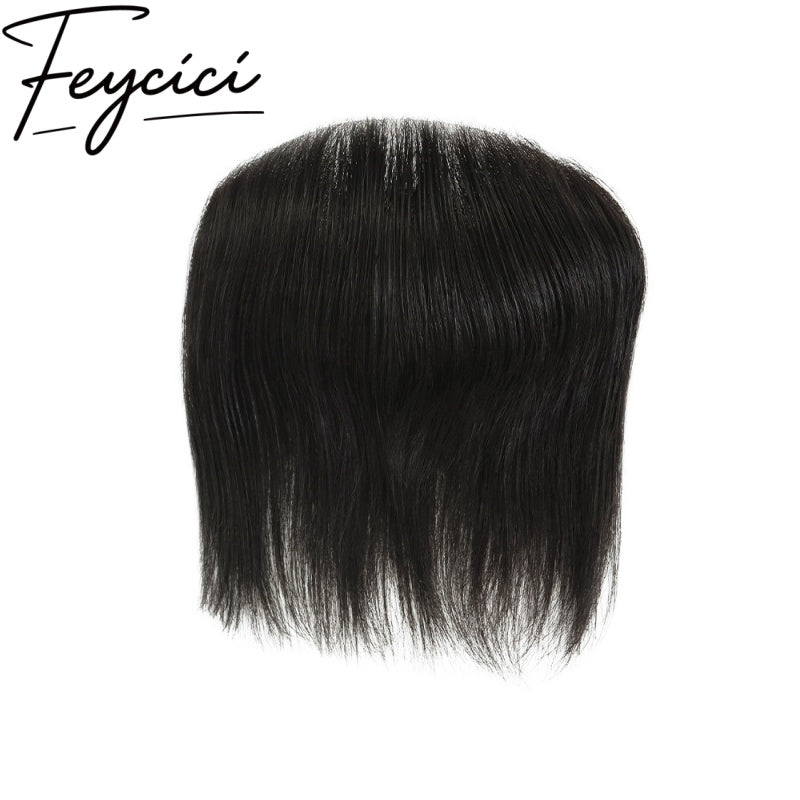 Thin Skin Frontal Mens Wigs Baldness-Natural Hair Piece-Free Style Hair System-Hair Patches