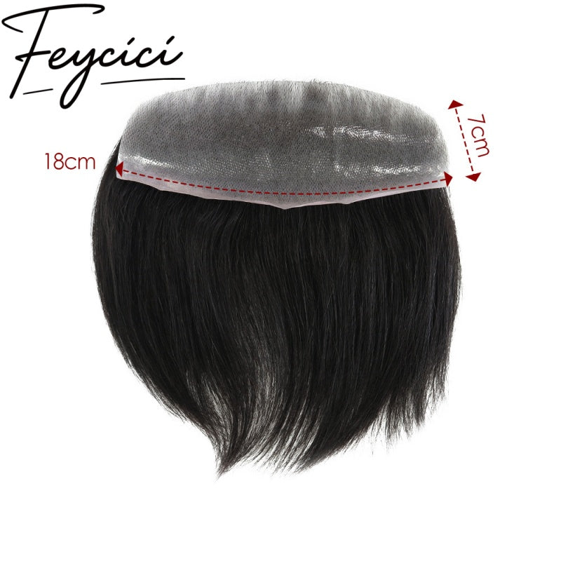 Thin Skin Frontal Mens Wigs Baldness-Natural Hair Piece-Free Style Hair System-Hair Patches4