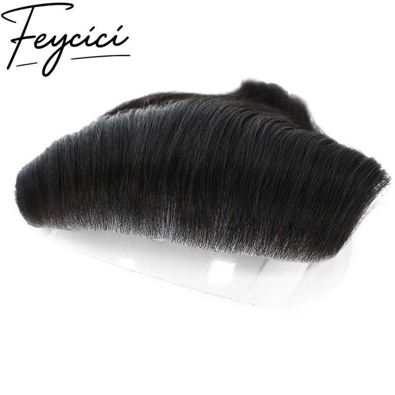 Thin Skin Frontal Mens Wigs Baldness-Natural Hair Piece-Free Style Hair System-Hair Patches5