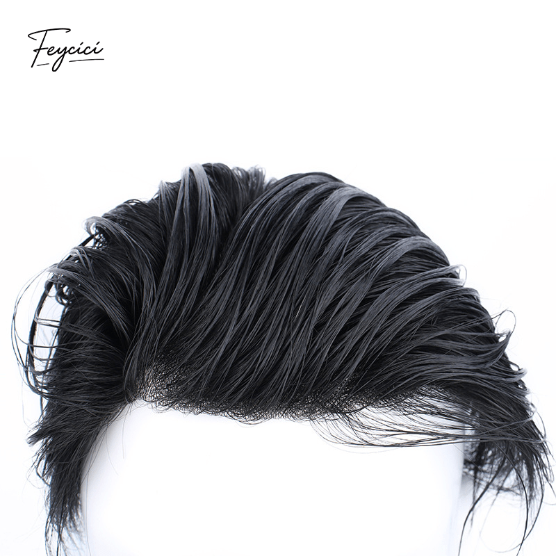Ultra-Thin Bio-Skin Men’s Toupee - 0.03mm Transparent PU V-Loop Seamless Human Hair Replacement System