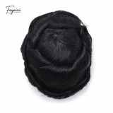 Ultra-Thin Skin Men’s Toupee - V-Loop Knotless Human Hair System for Spring/Summer