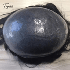 Ultra-Thin Skin Men’s Toupee - V-Loop Knotless Human Hair System for Spring/Summer