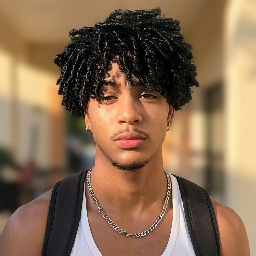 Urban Dreadlock Twist Topper – Premium Lightweight Clip-In Hair System