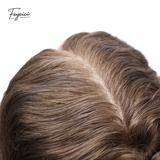 Feycici invisible full lace hair system for men with natural hand-tied full density and realistic hair appearance