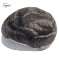 Hollywood Hybrid Series - Silk Top with Lace Front & PU Perimeter Men's Human Hair Toupee