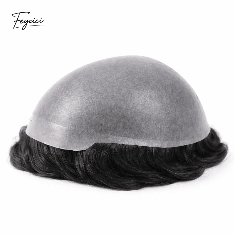 Classic Skin Series - Ultra-Thin Bio-Skin Men's Human Hair Toupee (Raw & Styled Options)