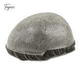 Ultra-Thin Skin Men’s Hair System - 0.08mm V-Loop Knotless Bio-Skin Toupee (8"x10")
