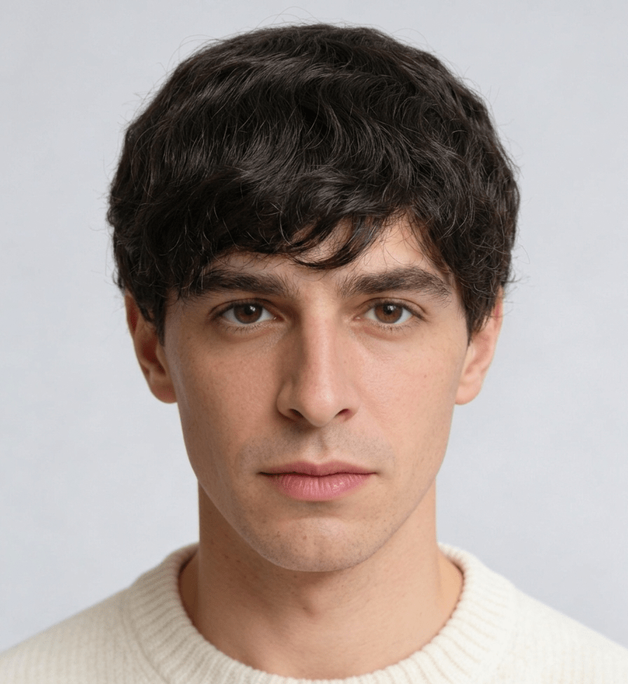 Invisible PU Hair System for Men –Natural Hair Piece Ultra 0.04mm Full Hand Tied Natural Hair Piece