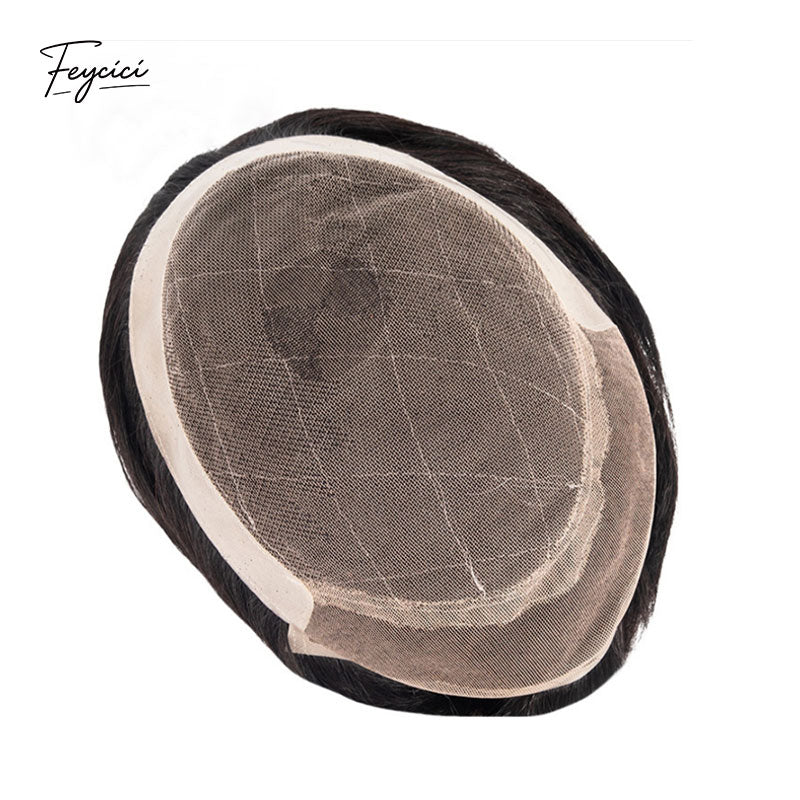 Multiple Size French Lace With PU Mens Wigs Baldness-Natural Hair Piece-Free Style Hair System Toupee2