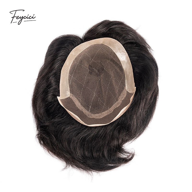 Multiple Size French Lace With PU Mens Wigs Baldness-Natural Hair Piece-Free Style Hair System Toupee3