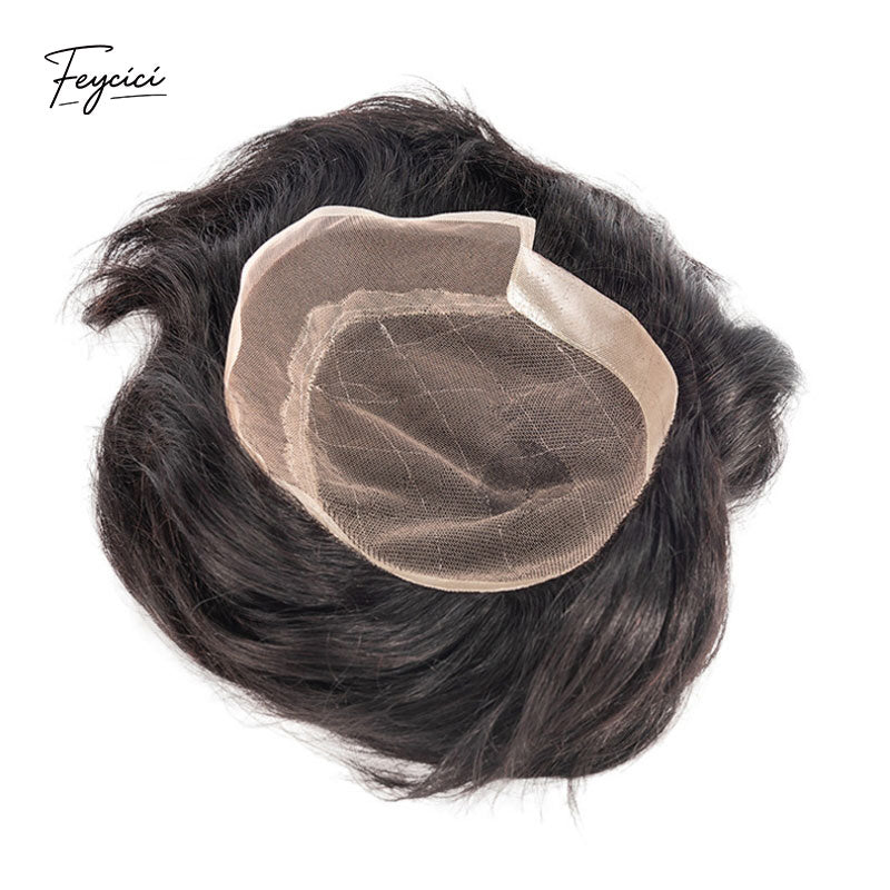 Multiple Size French Lace With PU Mens Wigs Baldness-Natural Hair Piece-Free Style Hair System Toupee6