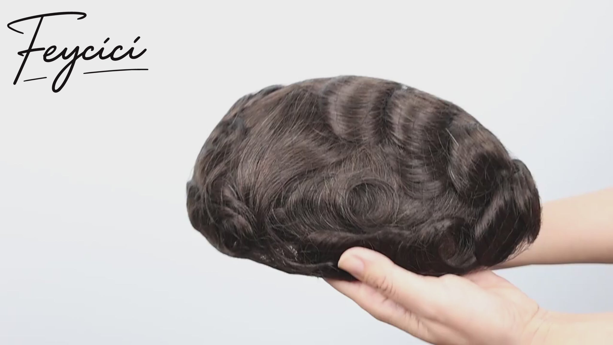 Invisible PU Hair System for Men –Natural Hair Piece Ultra 0.12mm Full Hand Tied Natural Hair Piece14